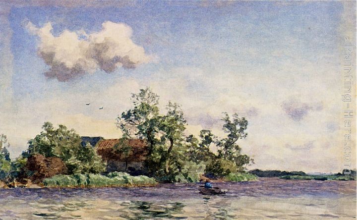 Willem Bastiaan Tholen A Farm On The Waterfront, The Kaag